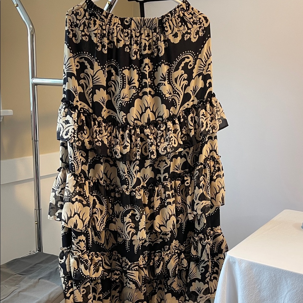 NWT Love The Label Alani Richmond Floral Tiered Maxi Skirt Medium